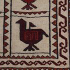 Covor kilim nomadic afgan Adarskan 124x204 covor de perete țesut manual