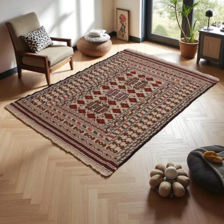 Covor kilim nomadic afgan Adarskan 123x177 covor de perete țesut manual