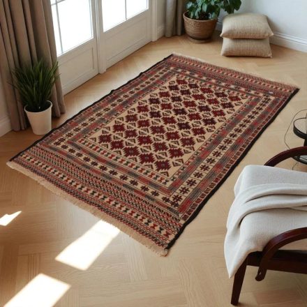 Covor kilim nomadic afgan Adarskan 126x200 covor de perete țesut manual