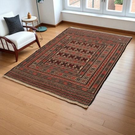 Covor kilim nomadic afgan Adarskan 117x201 covor de perete țesut manual