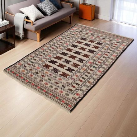 Covor kilim nomadic afgan Adarskan 126x177 covor de perete țesut manual
