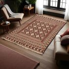 Covor kilim nomadic afgan Adarskan 132x187 covor de perete țesut manual