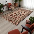 Covor kilim nomadic afgan Adarskan 133x199 covor de perete țesut manual
