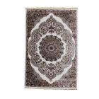 Covor clasic bej maro Isfahan 140x200 covor poliester pentru living sau dormitor