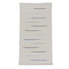 Covor de cârpe 68x129 alb covor de cârpe din bumbac