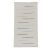 Covor de cârpe 68x129 alb covor de cârpe din bumbac