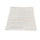 Covor de cârpe 68x129 alb covor de cârpe din bumbac
