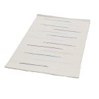 Covor de cârpe 68x129 alb covor de cârpe din bumbac