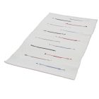 Covor de cârpe 130x69 alb covor de cârpe din bumbac