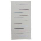 Covor de cârpe 133x69 alb covor de cârpe din bumbac
