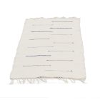 Covor de cârpe 70x125 alb covor de cârpe din bumbac