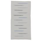 Covor de cârpe 129x64 alb covor de cârpe din bumbac