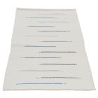 Covor de cârpe 129x64 alb covor de cârpe din bumbac