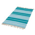 Covor de cârpe 129x71 albastru covor de cârpe din bumbac