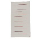 Covor de cârpe 70x129 alb covor de cârpe din bumbac