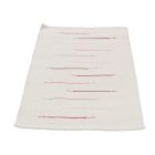 Covor de cârpe 70x129 alb covor de cârpe din bumbac