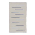 Covor de cârpe 69x120 alb covor de cârpe din bumbac