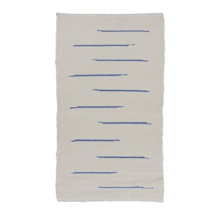Covor de cârpe 69x120 alb covor de cârpe din bumbac
