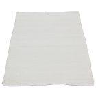 Covor de cârpe 121x74 alb covor de cârpe din bumbac