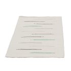 Covor de cârpe 70x127 alb covor de cârpe din bumbac