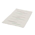 Covor de cârpe 70x127 alb covor de cârpe din bumbac