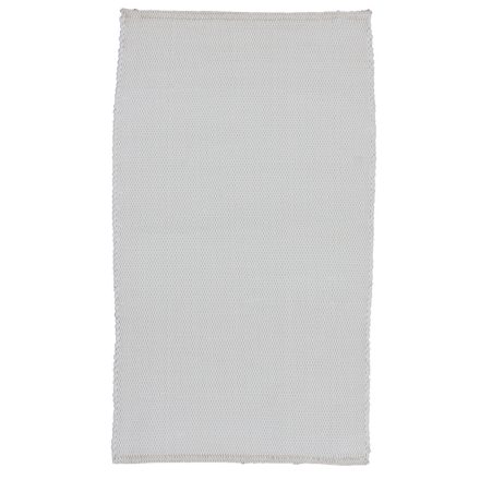 Covor de cârpe 126x73 alb covor de cârpe din bumbac