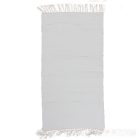 Covor de cârpe 135x71 alb covor de cârpe din bumbac