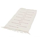 Covor de cârpe 60x124 alb covor de cârpe din bumbac