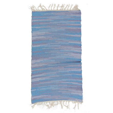 Covor de cârpe 63x116 albastru covor de cârpe din bumbac
