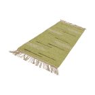 Covor cârpă 80x270 covor traversă din bumbac verde