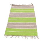 Covor de cârpe 68x131 verde-gri covor de cârpe din bumbac
