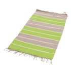 Covor de cârpe 68x131 verde-gri covor de cârpe din bumbac