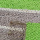 Covor de cârpe 68x131 verde-gri covor de cârpe din bumbac