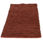Covor de cârpe 126x70 pufos maro covor de cârpe din bumbac