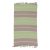 Covor de cârpe 70x128 verde-maro covor de cârpe din bumbac