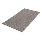 Covor gri din lână Rustic 72x143 covor țesut groasă