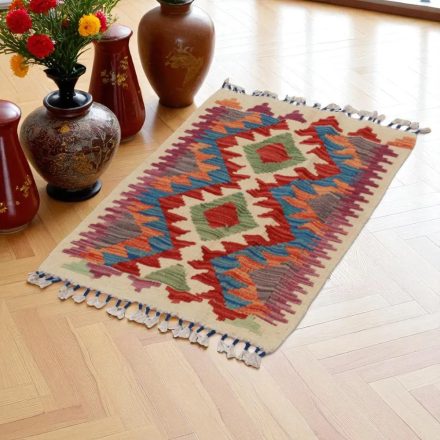 Covor kilim Chobi 58x89 kilim din lână țesut manual