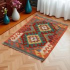 Covor kilim Chobi 63x94 afgane kilim din lână țesut manual 