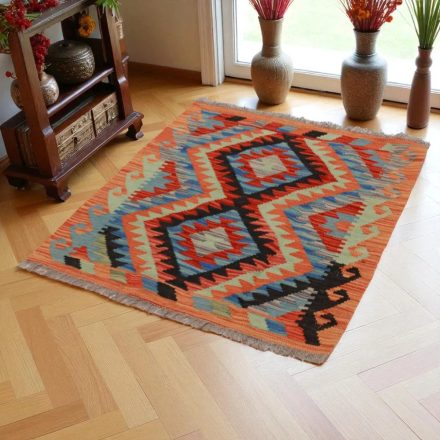 Covor kilim Chobi 98x79 afgane kilim din lână țesut manual 