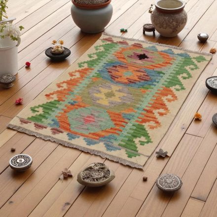 Covor kilim Chobi 93x65 afgane kilim din lână țesut manual 
