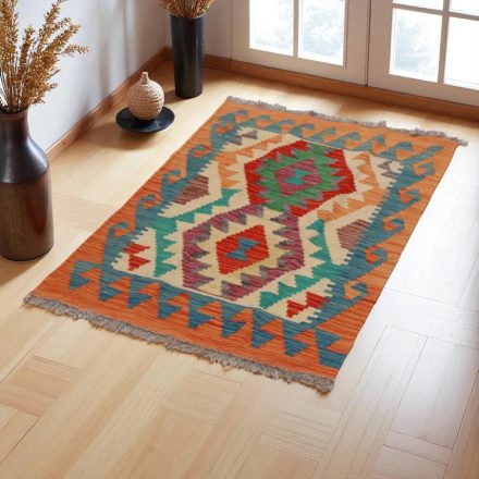Covor kilim Chobi 63x97 afgane kilim din lână țesut manual 