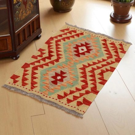 Covor kilim Chobi 85x55 afgane kilim din lână țesut manual 