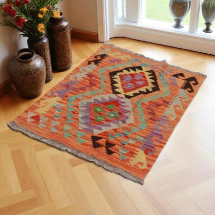 Covor kilim Chobi 95x67 afgane kilim din lână țesut manual 