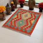 Covor kilim Chobi 90x66 afgane kilim din lână țesut manual 