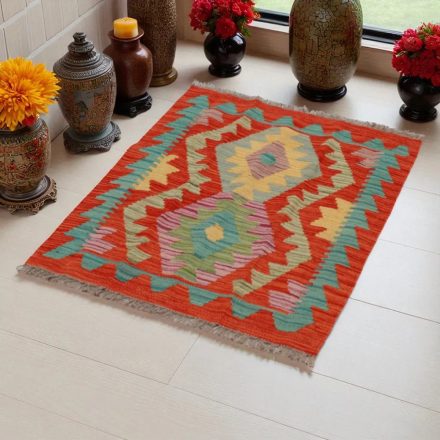 Covor kilim Chobi 90x66 afgane kilim din lână țesut manual 