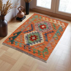  Covor kilim Chobi 91x67 afgane kilim din lână țesut manual 