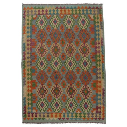 Covor kilim Chobi 253x184 afgane kilim din lână țesut manual 