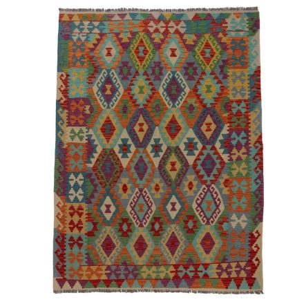 Covor kilim Chobi 243x188 afgane kilim din lână țesut manual 