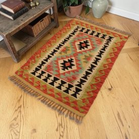 Covor Kilim etnic Chobi 63x92 Kilim autentic din lână