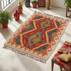 Covor kilim Chobi 59x92 afgane kilim din lână țesut manual 